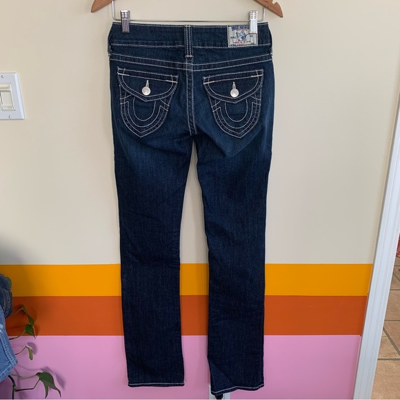 TRUE RELIGION dark denim straight jeans - Picture 2 of 4